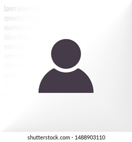 people Vector icon . Lorem Ipsum Illustration design