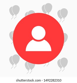 people Vector icon . Lorem Ipsum Illustration design