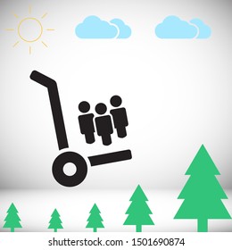 People Vector icon . Lorem Ipsum Illustration design