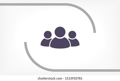 people Vector icon . Lorem Ipsum Illustration design