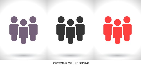 People Vector icon . Lorem Ipsum Illustration design