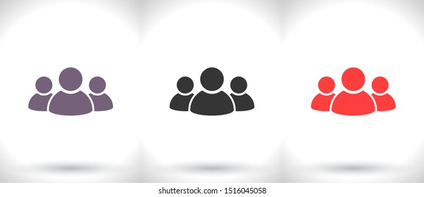 people Vector icon . Lorem Ipsum Illustration design