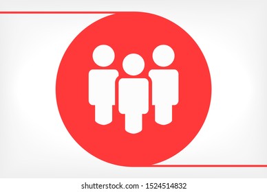 People Vector icon . Lorem Ipsum Illustration design