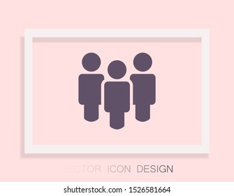 People Vector icon . Lorem Ipsum Illustration design
