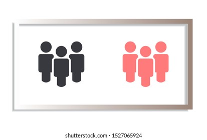 People Vector icon . Lorem Ipsum Illustration design