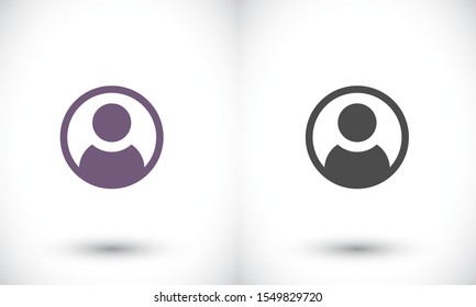People vector icon , lorem ipsum Flat design
