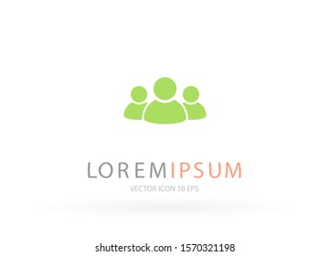 people Vector icon . Lorem Ipsum Illustration design