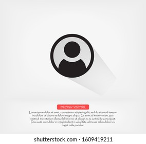 People vector icon , lorem ipsum Flat design