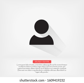 People vector icon , lorem ipsum Flat design