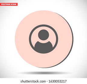 People vector icon , lorem ipsum Flat design