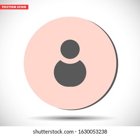 People vector icon , lorem ipsum Flat design