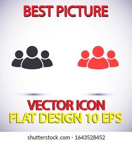 people Vector icon . Lorem Ipsum Illustration design