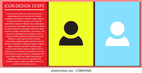Icono de vector de personas, lorem ipsum Diseño plano