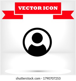 Icono de vector de personas, lorem ipsum Diseño plano