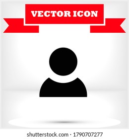 People vector icon , lorem ipsum Flat design