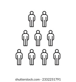 People vector icon. Man flat sign design. Humans symbol pictogram. UX UI icon