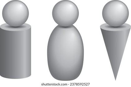 Colección de material de icono del vector de personas