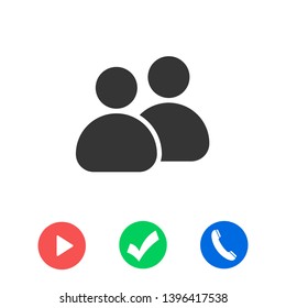 People vector icon. Person symbol. Work Group Team, Persons Crowd Vector Illustration icon. Group of people pictogram isolated. Illustration of people icon - symbol of the crowd. People standing next