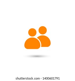People vector icon. Person symbol. Work Group Team, Persons Crowd Vector Illustration icon. Group of people pictogram isolated. Illustration of people icon - symbol of the crowd. People standing next