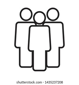 people vector icon. person symbol illustration