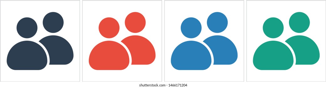 People vector icon. Person symbol. Work Group Team, Persons Crowd Vector Illustration icon. Group of people pictogram isolated. Illustration of people icon - symbol of the crowd. People standing next