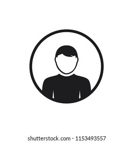 people vector icon, person icon in trendy flat design 