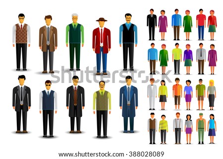 People vector icon set