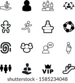 people vector icon set such as: leaf, id, achievement, logistic, image, ecology, nature, runner, palm, victory, message, exercise, fresh, protection, track, escalator, eco, parent, touch, marketing