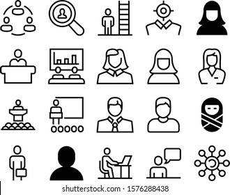 people vector icon set such as: admin, businesspeople, hotel, childhood, information, workshop, logo, select, lobby, going, marketing, single, boy, choose, circle, flow, button, small, entrepreneur