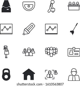 people vector icon set such as: championship, marker, parent, city, id, together, bodybuilding, occupation, maternity, noise, search, directors, employment, recruit, workplace, barbell, shout