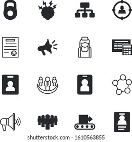 people vector icon set such as: professional, center, circle, organizational, horn, thin, calculation, electronic, signature, chemistry, gear, strength, goal, molecular, box, calculate, project, page