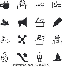 people vector icon set such as: modern, blank, espresso, protest, education, competition, holding, empty, message, jet, careful, busy, clinic, sports, contractor, lab, ink, duplex, seamless, network