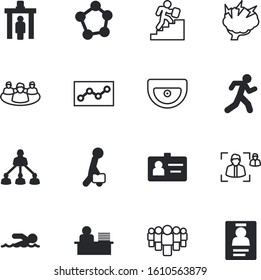 people vector icon set such as: medicine, showing, scanner, control, gear, entrance, computer, shout, speed, diagram, system, happy, scheme, marathon, up, clerk, app, plan, activity, project, square