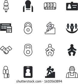 people vector icon set such as: production, collection, arm, logo, cooperation, empty, balance, architecture, creative, my, plastic, adult, metal, education, template, meeting, workers, graphic