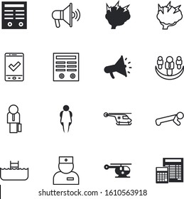 people vector icon set such as: announce, big, teamwork, diet, holding, journey, profession, scientist, button, accounting, patient, shouting, repair, nurse, streching, web, uniform, leisure, finance