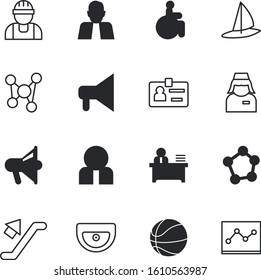 people vector icon set such as: pointing, walk, disability, stairway, activities, planning, accessibility, architecture, active, frame, label, disable, focus, transportation, cartoon, team, guest