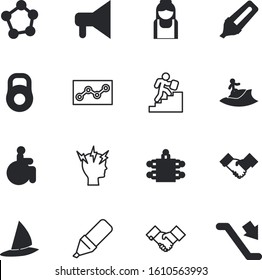 people vector icon set such as: megaphone, doctor, announcement, protest, steps, floor, season, disability, muscle, path, injured, down, worker, lift, pointing, science, message, new, graphic, voice