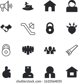 people vector icon set such as: happy, wetsuit, youth, brainstorm, activity, interface, disability, security, access, surfing, hairstyle, careful, stairway, handicap, photo, horn, recreation