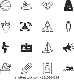 people vector icon set such as: transport, megaphone, basketball, orange, hierarchy, guy, worry, lose, pain, pool, energy, glass, head, loudspeaker, speech, hire, structure, arrival, obese, message