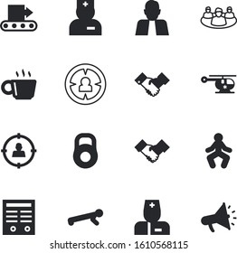 people vector icon set such as: encryption, automated, loudspeaker, audio, flight, document, media, paper, time, attorney, life, shout, signing, application, cup, interface, beard, isometry, fashion