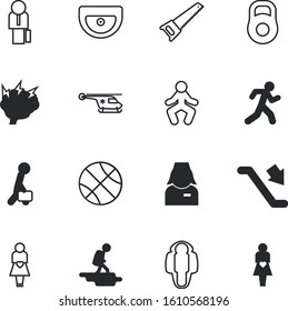 people vector icon set such as: move, advertisement, round, outdoor, big, flight, line, scout, uniform, tourism, noise, personal, leather, streching, guest, weights, competition, kettlebell, new