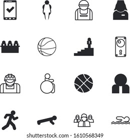 people vector icon set such as: growth, chair, check, figure, athletic, progress, physician, handicap, doctor, leader, big, stretch, fat, recreation, old, help, cityscape, travel, disability, yoga