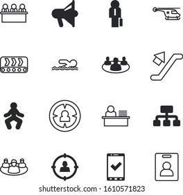 people vector icon set such as: shout, name, service, structure, move, speed, loud, beach, robot, encryption, shouting, desktop, tree, arrival, bank, presentation, pyramid, voice, organisation
