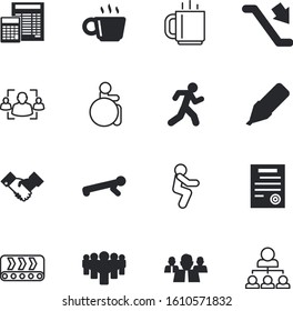 people vector icon set such as: wheelchair, construction, suit, friendship, box, robotic, recruitment, resume, poster, run, balance, stairs, encryption, digital, highlighter, move, careful, shake