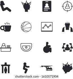 people vector icon set such as: long, attack, fly, solution, logo, pictogram, repair, round, logic, speech, noise, find, hospital, airplane, laptop, sound, planning, advertisement, name, simple