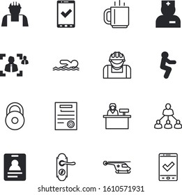 people vector icon set such as: sea, sky, employee, square, mug, rounded, authentication, doctor, activity, portrait, search, teacher, teenager, stethoscope, cafe, breakfast, pass, attorney