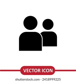 People vector icon , simple flat trendy style illustration on white background..eps