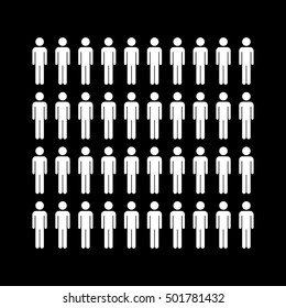 People vector icon, society vector icon