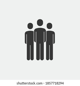 icono de negocio de equipo de iconos de vector de personas