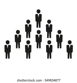 People vector icon. Team work.Vector illustration. Flat design.